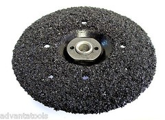 7” Silicon Carbide Abrasive Disc 4 Grinding Epoxy + One 5/8″-11 Adapter– 16 Grit