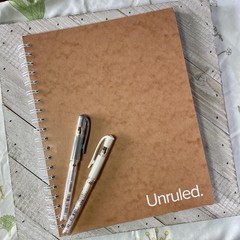 Unruled Classic Blank Spiral Notebook, 8″ x 10.5″, 70 Sheets, 60lb Premium Pl…
