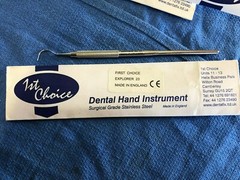 Dental Instrument Explorer 23 Made in England 1st Choice New Stainless-Steel