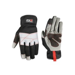 Wells-Lamont-Men’s Black FX3 Flex Fit Feel Cool Synthetic Leather Gloves: S-XL