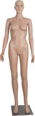 Female Mannequin Full Body PP Realistic Display Head Turns Dress Form with Base