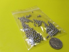 Metric 3.5 mm Dia. +/-.0025 mm, 52100 Alloy Steel Balls, 200 Pcs