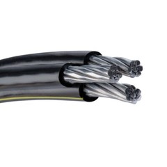 100′ Erskine 6-6-6 Triplex Aluminum URD Direct Burial Cable (70 Amp) 600V