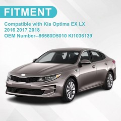 Front Bumper Lower Grille Compatible with 2016 2017 2018 Kia Optima EX LX Matte