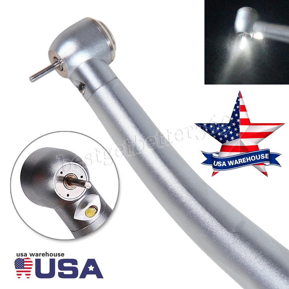 Dental LED Fiber Optic High Speed Handpiece E-generator 4hole NSK Style UDM4
