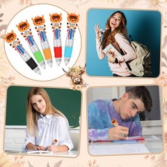 25 Sets Highland Cow Back to School Gifts Multicolor Pens 4-in-1 with Support…