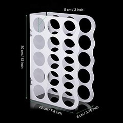 Space-Saving 15-Hole Acrylic Craft Organizer for Vinyl Rolls – Stylish & Durable