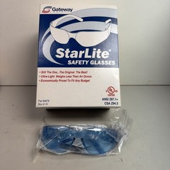 (BOX OF 10)Gateway Starlite Light Blue Safety Glasses Sunglasses Z87+ CSA Z94.4