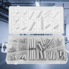 Spring Assortment Set 200pc Zinc Plated Steel Compression & Extension Carburetor