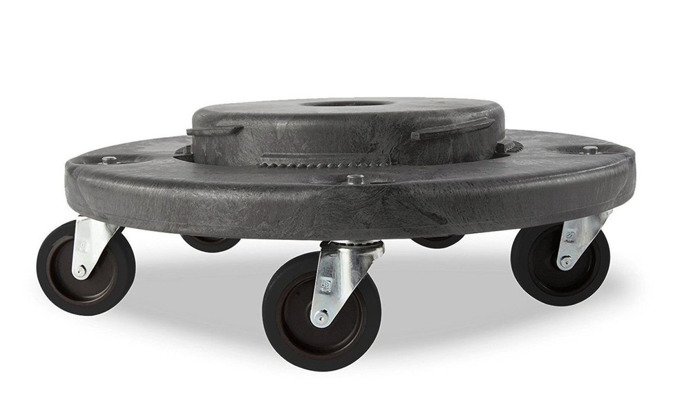 Trash Can Dolly Heavy-duty | 5 Caster | 460 Lb Capacity | 18″ Gray