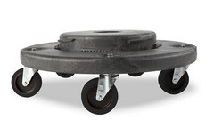 Trash Can Dolly Heavy-duty | 5 Caster | 460 Lb Capacity | 18″ Gray