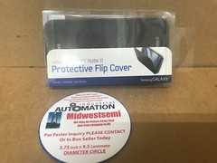 NEW TMOM63148 ORIGINAL SAMSUNG GALAXY NOTE 2 PROTECTIVE FLIP COVER GREY SHIPSAME
