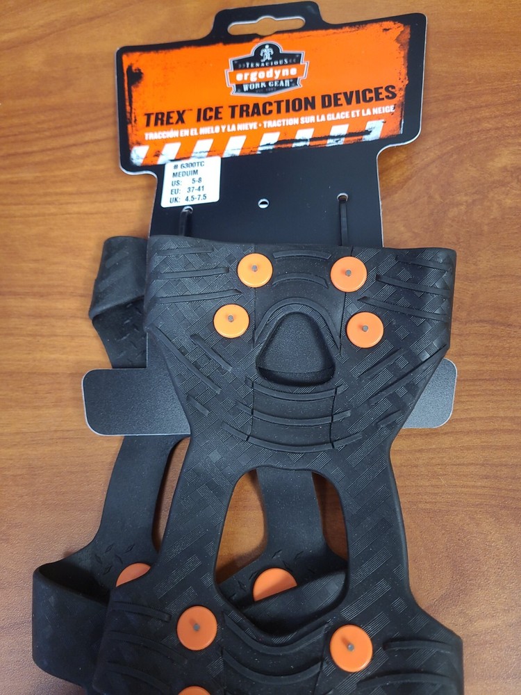 Ergodyne TREX 6300TC Tungsten Carbide Ice Traction Device M 2/Pair (16733)