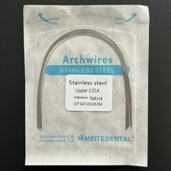 50 Packs Dental Orthodontic Stainless Steel Arch Wire Round Natural Form