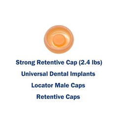 US Overdenture Locator Abutment 2.4 lbs Removable Retentive Male Caps 4pcs