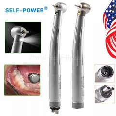 Dental Fiber Optic LED E-generator high speed handpiece Turbine 2 Holes/4 Holes
