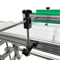 59”x11.8″ Belt Conveyor Transportation Machine Double Fence Load 66-88Lbs 110V