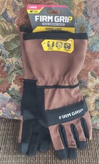 Size L Firm Grip Duck Canvas Utility Tough Working Gloves TouchScreen Finger
