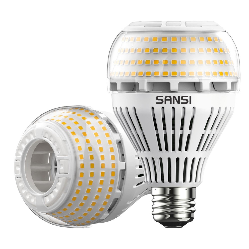 SANSI 27W 4000lm 250W Equivalent LED Light Bulb 3000K E26 A21 Home Ceramic Lamp