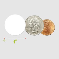 1500 PCS White Round Color Coding Circle Dots Inventory Stickers Labels with