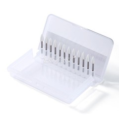 36pcs AZDENT Dental Flame White Stone Polishing FG Burs Abrasion Point Bur FL2