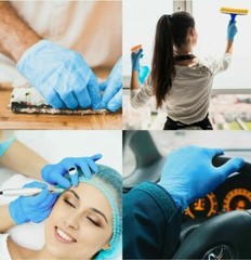 1000Pcs Disposable Synmax Vinyl Exam Gloves Latex-Free & Powder-Free -SMALL