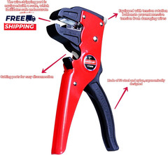 Automatic Quick Strip Wire Stripper and Cutter Eagle Nose Pliers (7-Inch) Cable