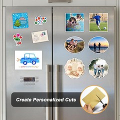 Magnetic Sheets with Adhesive Backing, 6 Pack 4″x6″ Picture Size, Photo Magnets