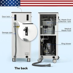 Mobile Delivery Unit Turbine Cart Air Compressor /Portable Dental Suction System