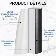 Heat Shield Barrier Tape Heat Insulation Fiberglass Aluminum Reflective