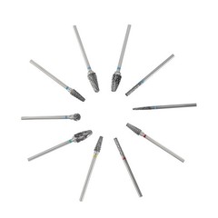 10 Pcs Dental Lab Polishing Bur Drills Tungsten Steel Carbide Burs 2.35MM