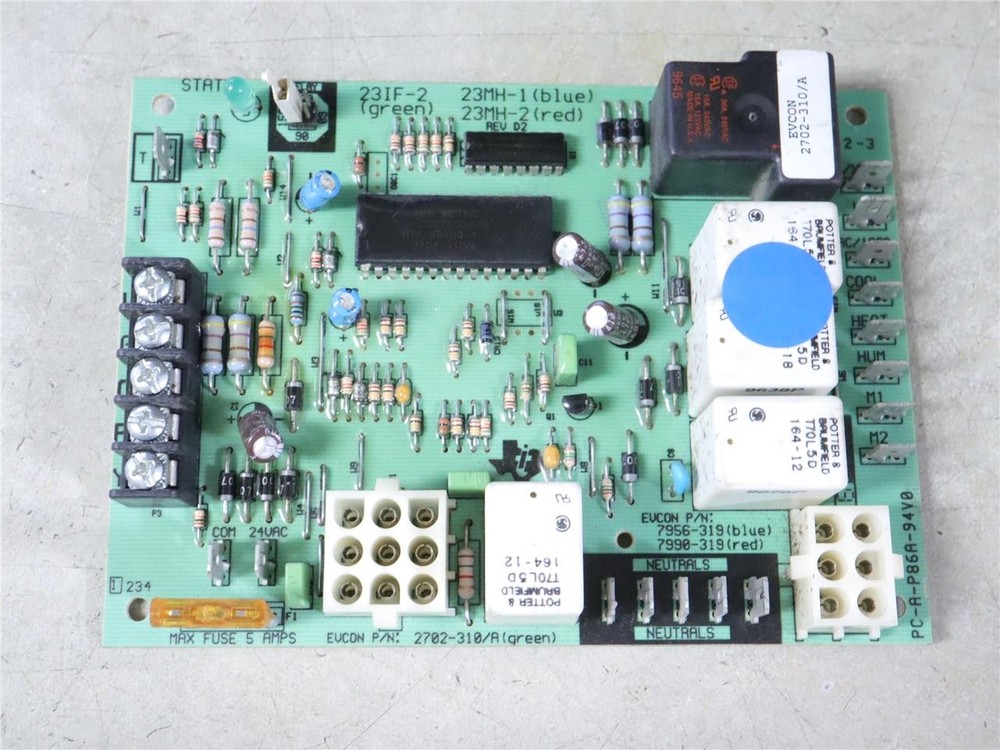 York Coleman Evcon 2702-310/A (green) Furnace Control Circuit Board 23IF-2