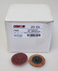 CGW 2″ Roll-On Quick Change Discs 59744 Medium Grit Non-Woven 25,000 RPM 50-Pk