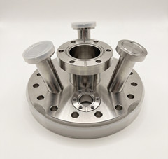 MDC / ANCORP 6″ CF Multi-Port Adapter Flange CF100 to 2.75″ & 1.33″ CF UHV