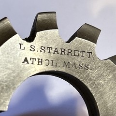 Vintage Involute Gear Cutter #3 12P 35-55T 7/8”Bore L.S. Starrett Milling *A04