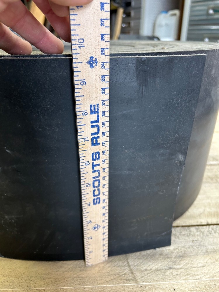 $10 ft. Industrial Grade Rubber Conveyor Belt 5mm thick x 24.5mm (7/32” x9-1/4”)