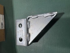 B-Line B274RZN Right Hand 8-Hole Single Corner Gussetted,Zinc Pltd,Sold/piece