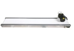 110V 59″L×7.8″W Electric PVC Belt Conveyor Transport Mesa Aluminum Body 66Lbs