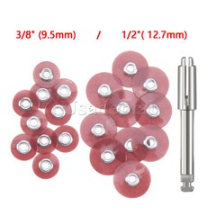 50Pcs Dental Finishing & Polishing Discs Fine Medium Coarse+Mandrel CA 2.35mm