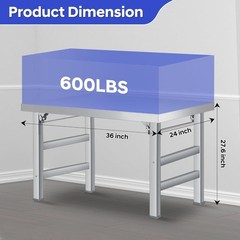 Stainless Steel NSF Commercial Kitchen Work Food Prep Table Single Tier Foldable