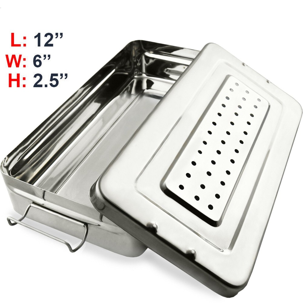 Surgical Dental Instrument Box Cassette Autoclave Sterilization Container 12”