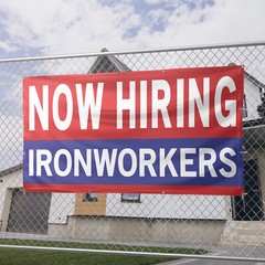 Now Hiring Ironworkers 13 oz Heavy Duty Vinyl Banner Jobs Available Help Wanted