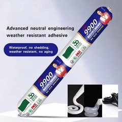 9900 Waterproof Sealant, Outdoor Silicone Waterproof Sealant Heat Resistant 500g