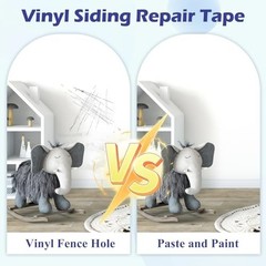 20PCS Vinyl Siding Repair Kit, Self-Adhesive Vinyl Siding and Fence Repair Tape