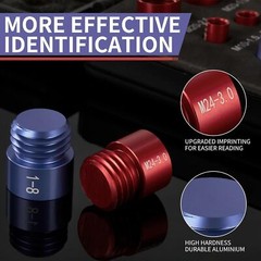 44PCS Inch & Metric Set Nut & Bolt Thread Checker Identifier Thread Gauges Box