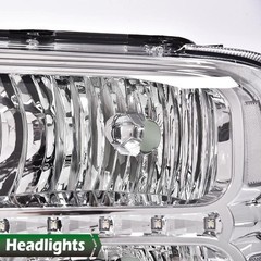 LED Headlight Assembly Black Clear Ford F250 F350 F450 F550 05-07 Excursion 05