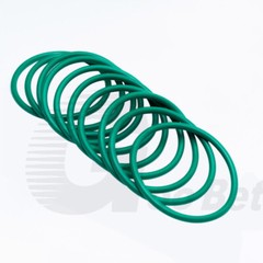 3.55mm Cross Section Metric FPM FKM Rubber O-Rings 3mm-390mm ID 75 Shore A Green