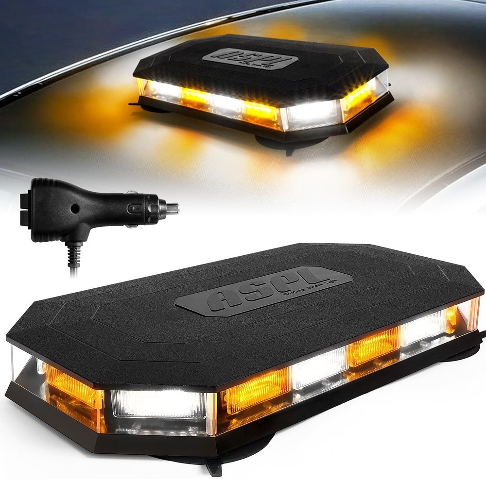 Roof Top Beacon, Emergency Strobe Light, LED Magnetic, Warning, Flashing Lights