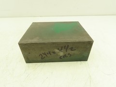 1018 Cold Rolled Steel Flat Bar Stock 2-1/4″x 4-1/2″x 5-5/8″L Rectangle 16Lbs