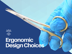 Scissors 5.5″ LaGrange Gold Plated Handle with Tungsten Carbide Inserts ARTMAN